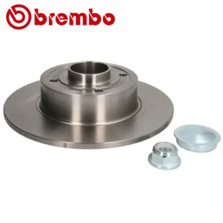 Kočioni diskovi zadnji par Dacia Sandero II Nissan Note Renault Clio III 02-19 BREMBO