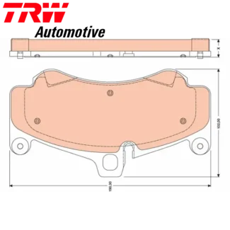 Kočione pločice prednje 3.6 3.8 5.7 Porsche 911 Carrera GT TRW