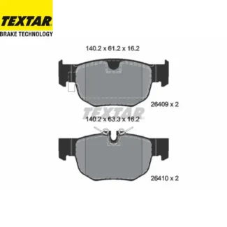 Kočione pločice zadnje Jaguar E-Pace F-Pace 20 18 Textar