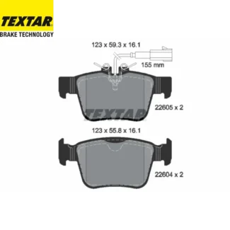 Kočione pločice zadnje Alfa Romeo Giulia Stelvio Maserati Levante 08-23 Textar