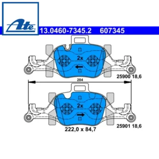 Kočione pločice prednje BMW 2 3 4 20-23 ATE