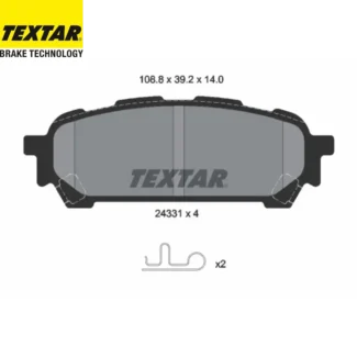 Kočione pločice zadnje Subaru Forester Impreza 2.0/2.5 12-06 Textar