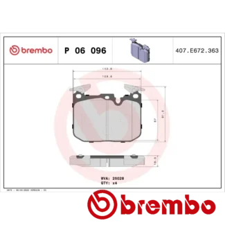 Kočione pločice prednje BMW 1-4 F20-F82 1.5-3.0H 11- Brembo