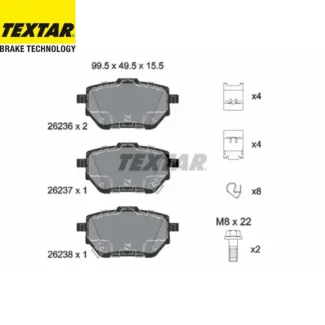 Kočione pločice zadnje Toyota Corolla Yaris Cross 1.5/1.6/1.8H 19- Textar