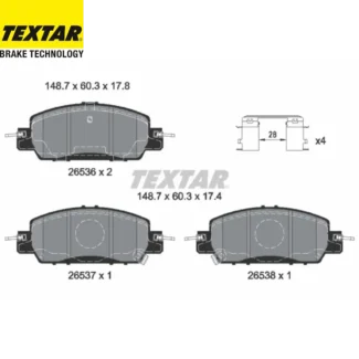Kočione pločice prednje E 2.0H Honda Civic XI 19-21 Textar