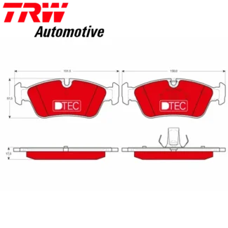 Kočione pločice prednje BMW 3 E36 E46 Z3 09-02 TRW