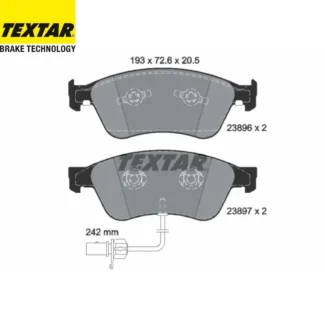 Kočione pločice prednje Audi A6 A8 VW Phaeton 04.02-03.16 Textar