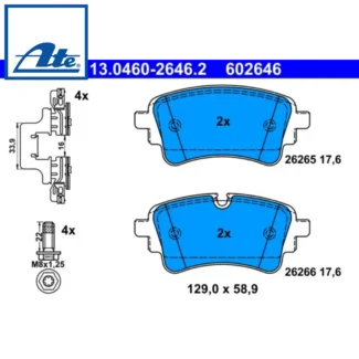 Kočione pločice zadnje Audi A4 A6 A8 15- ATE