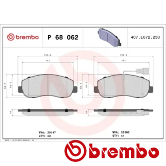 Kočione pločice zadnje Citroen Berlingo 1.20 13- Brembo