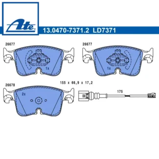 Kočione pločice prednje Audi A3 Cupra Formentor 19- ATE