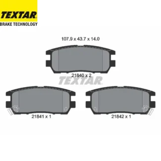 Kočione pločice zadnje Mitsubishi Delica Pajero II 2.0-3.5 87-08 Textar