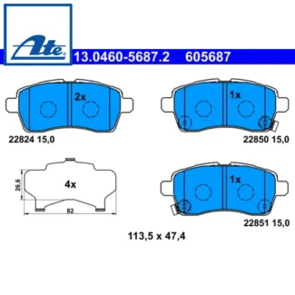Kočione pločice prednje Suzuki Ignis III Swift V 1.2 16- ATE