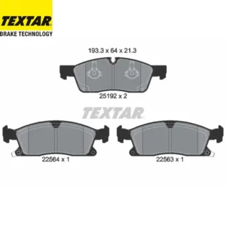 Kočione pločice prednje Dodge Durango Jeep Grand Cherokee 3.0D-6.4 11.10 Textar