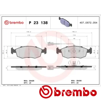 Kočione pločice FIAT 500 GRANDE PUNTO 0.9-1.4 LPG 10.05- Brembo