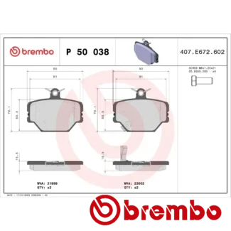 Kočione pločice prednje SMART MCC 98- Brembo
