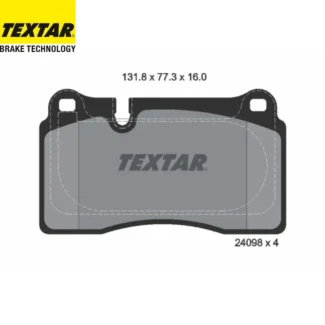 Kočione pločice prednje Audi A3 Chevrolet Corvette Aston Martin DB 07.09 Textar