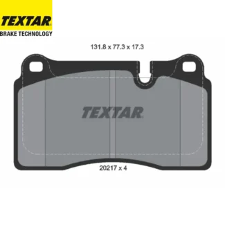 Kočione pločice prednje Chevrolet Corvette Land Rover Range Rover 03.02-12.19 Textar