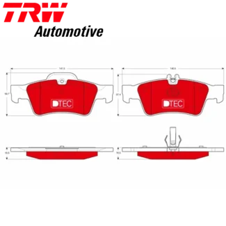Kočione pločice zadnje Mercedes C T-Model CLS E T-Model 87-17 TRW