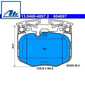 Kočione pločice prednje BMW 2 3 4 15- ATE