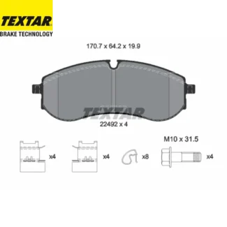 Kočione pločice zadnje MAN TGE VW Crafter 2.0D 16- Textar