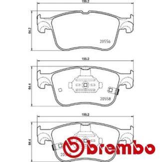 Kočione pločice prednje FORD FOCUS IV 1.0-2.5H 01-18 Brembo