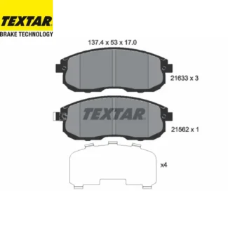 Kočione pločice prednje Acura MDX Honda Accord VII Fiat Punto 86-02 Textar