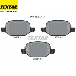 Kočione pločice zadnje Fiat 500L 0.9-1.6D 12- Textar