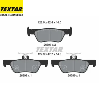 Kočione pločice zadnje 1.5H Honda Jazz V 02.20- Textar