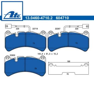 Kočione pločice prednje Alfa Romeo Giulia Stelvio 2.9 10.15- ATE