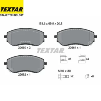 Kočione pločice prednje Mercedes X Nissan Navara 15- Textar