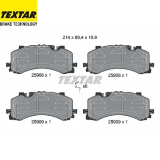 Kočione pločice prednje Audi A6 A7 Q7 15-20 Textar