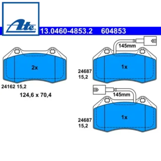 Kočione pločice prednje Abarth 500 07- ATE