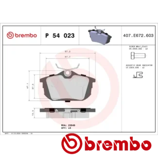 Kočione pločice prednje MITSUBISHI CARISMA 1.8 16V 95-05 Brembo